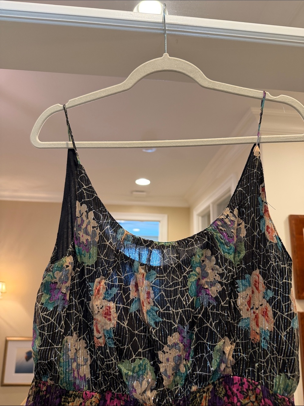 Mes Demoiselles Black Floral Tiered Maxi Dress(bw) - Picture 2 of 8